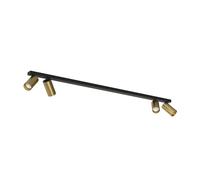 Plafonnier barre 4 spots Nowodvorski 7784 noir laiton