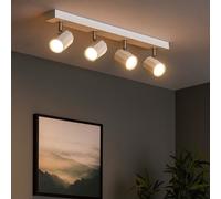 Plafonnier Barre de Spots Lampe Salle à Manger Mobile Blanc GU10 L 53 CM