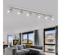 Plafonnier Barre de Spots Mobile Lampe de Salon 6 à Flammes L 115cm