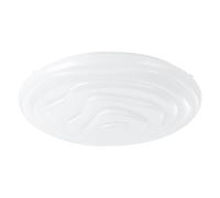 Plafonnier BATTISTONA LED 20,8W en acier blanc D480mm