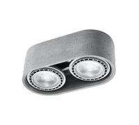 Sollux Lighting Basic plafonnier 2x40 W gris SL.0882