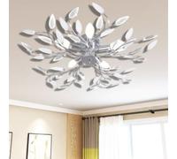 Plafonnier Blanc Cristal Acrylique Transparent 5 E14
