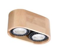 Sollux Lighting Basic plafonnier 2x40 W bois SL.0914