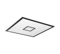 Plafonnier BORDONARA LED 36W en aluminium et acier noir et blanc 595x595mm