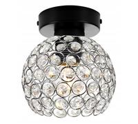 Plafonnier boule en cristal - Light-Home - CRYSTAL 2222/KB/C - Métal et Cristaux - Blanc/Noir