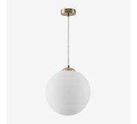Plafonnier Boule En Verre Uvol Doré Ø30 Cm