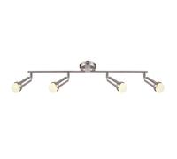 Plafonnier bureau design LED 16 watts nickel éclairage étude Globo KIMBERLY 56044-4