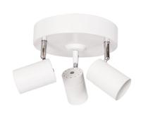 Plafonnier By Rydéns Correct blanc métal 3xGU10 20cm