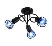 Plafonnier cage dimmable salon spot lumière télécommande dans un ensemble comprenant des ampoules LED RVB
