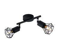 Plafonnier cage spot spotbar barre lampe réglable noir salon éclairage Globo 54802S-2