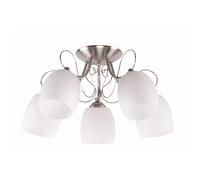 Plafonnier Candellux AMBA verre chrome 56 cm 5xE27