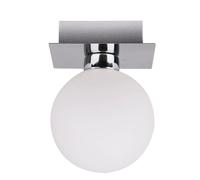 Plafonnier Candellux Oden métal chrome/blanc 1xG9 40W
