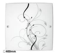 Plafonnier carré verre blanc 40 cm 2xE27 Rabalux Elina