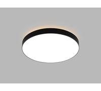 Plafonnier circulaire à LED RINGO P/N avec effet aura, Variante : RINGO P/N, 600 mm, 54+6 W, 4940 lm, noir
