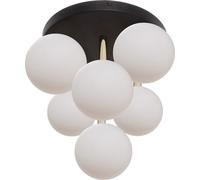 Plafonnier Cluster Globe, Noir, Or, x G9