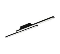 Plafonnier connecté FRAIOLI-Z LED 2X17W en aluminium noir 1055x120x65mm