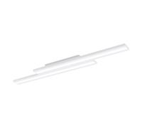 Plafonnier connecté SALITERAS-Z LED 2X10,2W en acier blanc 1160x160x50mm