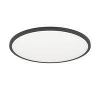 Plafonnier connecté SARSINA-Z LED 41W en aluminium et acier noir D600mm