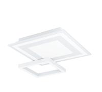 Plafonnier connecté SAVATARILA-Z LED 4X2,7W en acier blanc 450x450x70mm