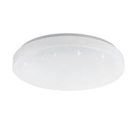 Plafonnier connecté TOTARI-Z IP44 LED 4X4,8W en acier blanc D380mm