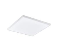 Plafonnier connecté TURCONA-CCT LED 10,8W en aluminium et acier blanc 287x287x62mm