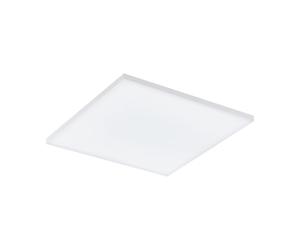 Plafonnier connecté TURCONA-CCT LED 21,6W en aluminium et acier blanc 437x437x70mm