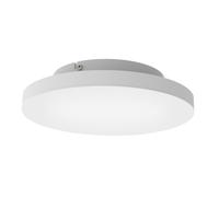 Plafonnier connecté TURCONA-Z LED 15,7W en acier et aluminium blanc D300mm