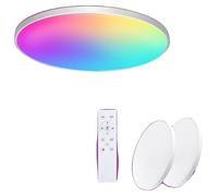 Plafonnier, contrôle intelligent, 16 millions de couleurs, 2 pièces, interchangeable, BLANC, 21-30W