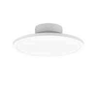 Plafonnier de salon, plafonnier de couloir, lampe de cuisine, métal blanc, abat-jour réglable à intensité variable, 1x LED 29W 3750Lm 4000k blanc neutre, D 40 cm