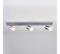Plafonnier DEJAN Lindby, dimmable, argenté, Salle de bain, Métal, Moderne, Plafonnier Salle De Bain