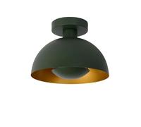 Plafonnier demi-lune vert/or Siemon E27 40W Lucide