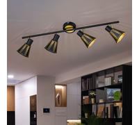 Plafonnier design faisceau lumineux salle à manger spot doré spot réglable trio lumières 800300432
