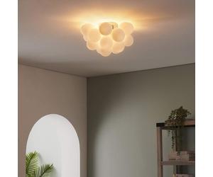 Plafonnier design grappe de 17 verres blancs - Bartali