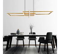 Plafonnier design LED laiton mat salon salle à manger éclairage Suspension dimmable via interrupteur