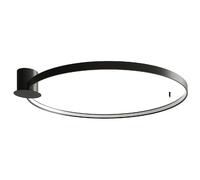 Plafonnier design plafonnier noir chambre à coucher anneau LED