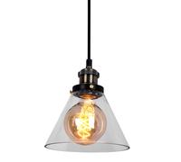 Plafonnier design suspension luminaire suspendu lampe spot IP20 E27 abat-jour verre VTAC 3738