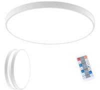 Plafonnier, détecteur de mouvement radar, télécommande, 2 pièces, lumière neutre, BLANC, 16-20W