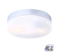 Plafonnier d'extérieur éclairage lampe télécommandée verre opale dans un ensemble comprenant des lampes LED RVB