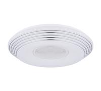 Plafonnier dimmable avec télécommande lampe de cuisine plafonnier LED salon avec effet étoile, couleur de lumière réglable, 40W 2620lm blanc chaud-blanc froid, DxH 50x8,5 cm