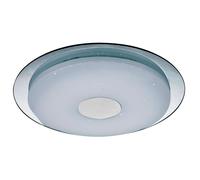 Plafonnier dimmable avec télécommande Lampe de plafond lampe de salon avec effet ciel étoilé, opale, fonction mémoire télécommande, 1x LED 24 watts 1500 lumens blanc chaudblanc froid, DxH 45x5 cm