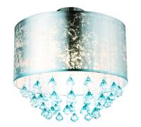 Plafonnier dimmable TÉLÉCOMMANDE lampe en cristal de salon dans un ensemble comprenant des ampoules LED RVB