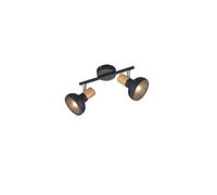 Plafonnier double design LATIKA métal noir 2xE14 10W RL