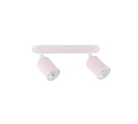 Plafonnier double spot rose 2xGU10