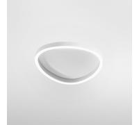 Plafonnier Ecaris P/P 38W+8W Led 2300-2400Lm Cct 3000K/4000K Dimmable En Aluminium Blanc Satiné - Gealuce
