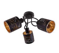 Plafonnier échantillon salle à manger spot cocarde or TÉLÉCOMMANDE dans un ensemble comprenant des lampes LED RGB