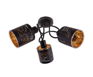 Plafonnier échantillon salle à manger spot cocarde or TÉLÉCOMMANDE dans un ensemble comprenant des lampes LED RGB