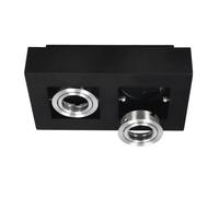 Plafonnier - Edo Solutions - Osmin Rim 2 - Noir Argent - 2 Points - Interchangeable