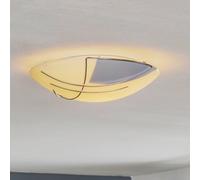 Plafonnier Élégant Reyon chromé, satiné, argenté
