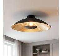 Plafonnier Emilienne Lindby, dimmable, noir, Salon / Salle à manger, Métal, Moderne, Plafonnier