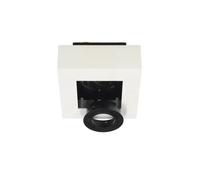 Plafonnier En Saillie Osmin Rim 1 Blanc Noir Ip20 Anneau Interchangeable Edo777680 Edo Solutions